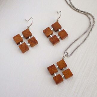 Hand crafted Necklace and Earrings